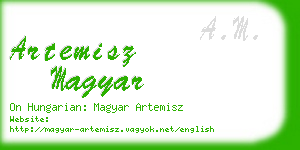 artemisz magyar business card